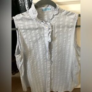 J. McLaughlin Sleeveless Button Up